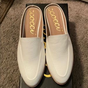 Ccocci white backless mules size 6.5
